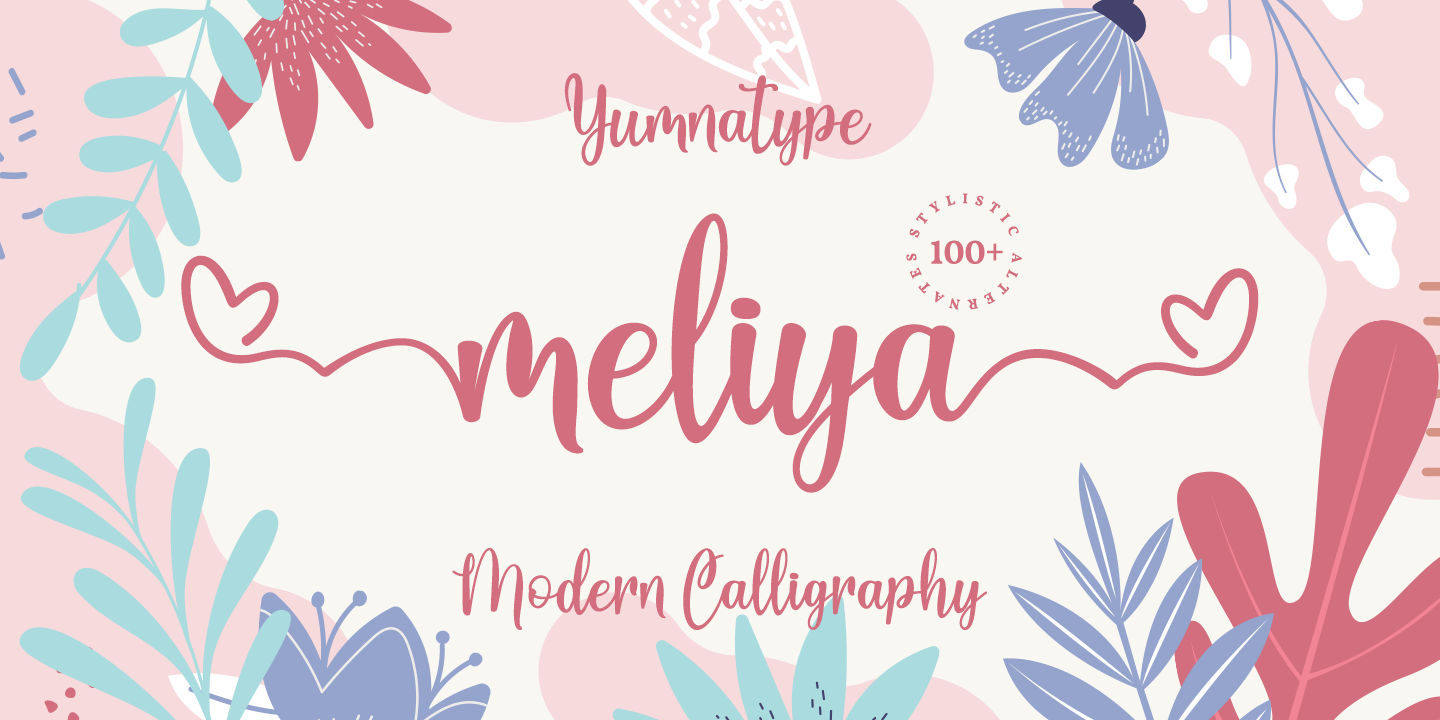 Meliya Font preview